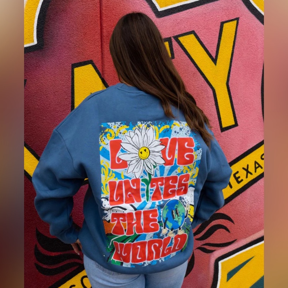 Love Unites - Midwest Cali Original Premium Luxe Fleece Sweatshirt NWT